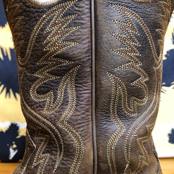 Ariat Men's  7.5 Heritage Roughstock Western Square Toe Leather - Picture 8 of 10
